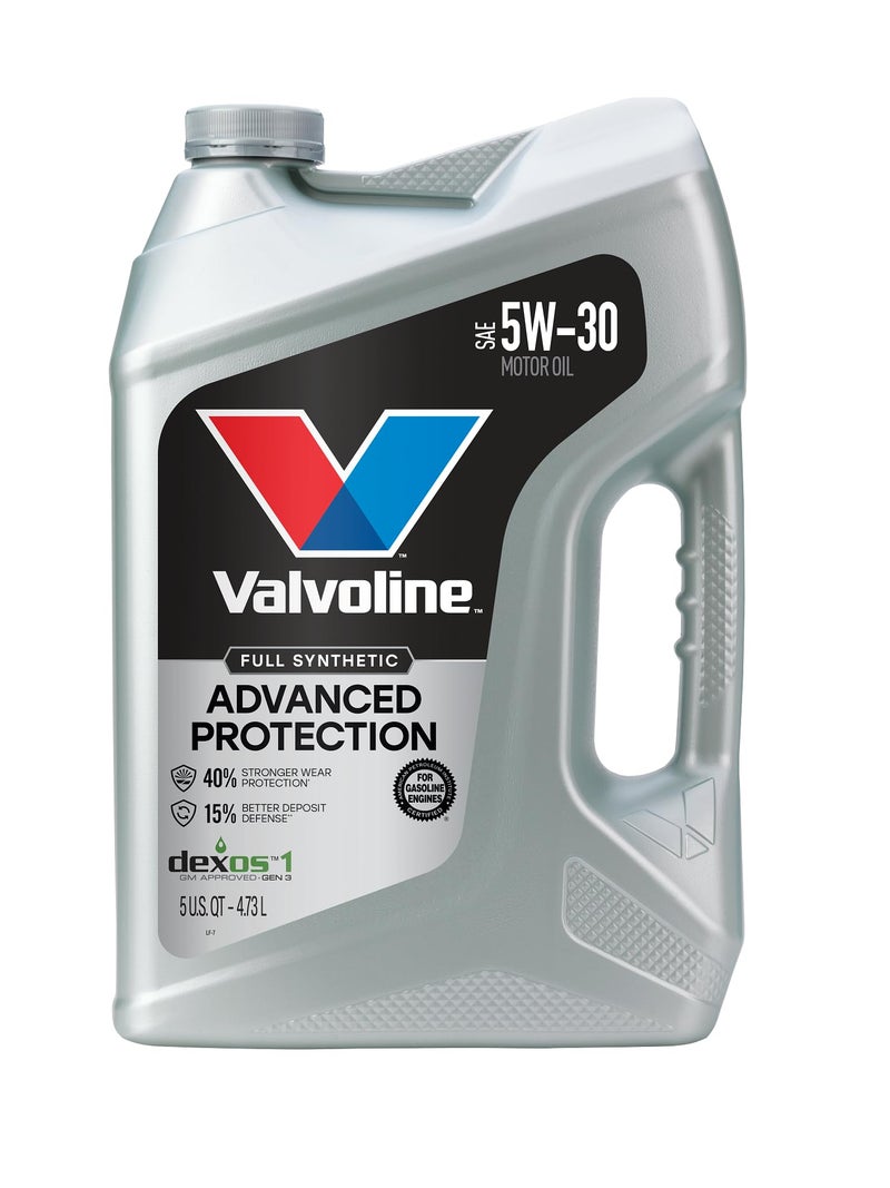 Valvoline زيت محرك فالفولين المتقدم بالكامل الاصطناعي SAE 5W-30 5 QT - Image 1